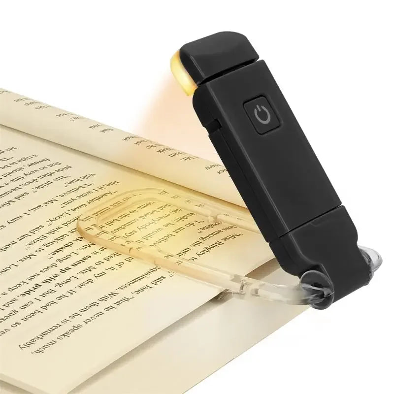 Luz LED recargable por USB para libros