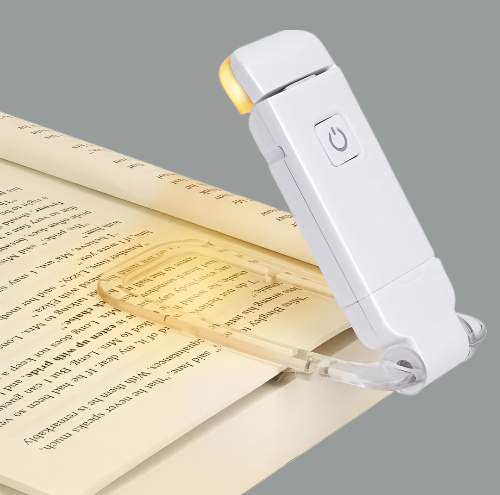 Luz LED recargable por USB para libros