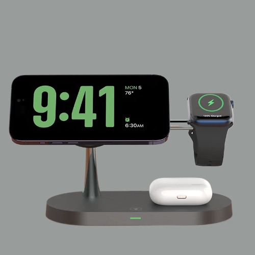 Cargador Inalámbrico Magnético 3 en 1 Apple