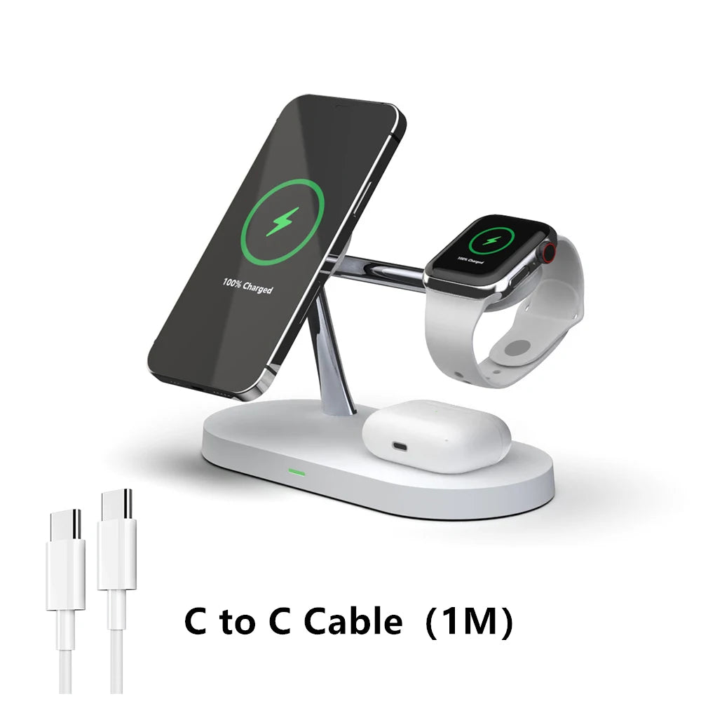 Cargador Inalámbrico Magnético 3 en 1 Apple