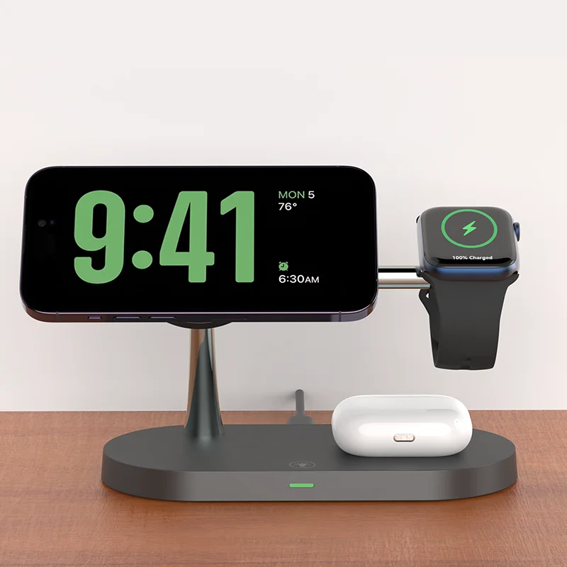 Cargador Inalámbrico Magnético 3 en 1 Apple